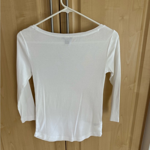 Ann Taylor boat neck 3/4 sleeve tee XS - Picture 2 of 3